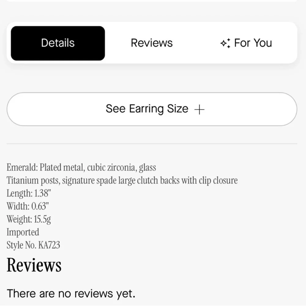 $78 Kate Spade Pave Present Drop Earrings